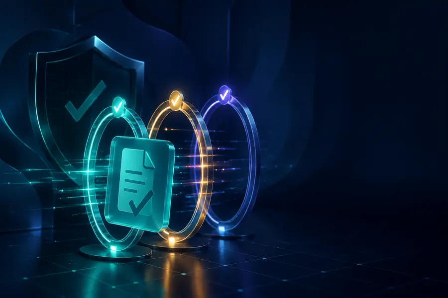 Secure mobile file-check illustration for 1 Lottery downloads